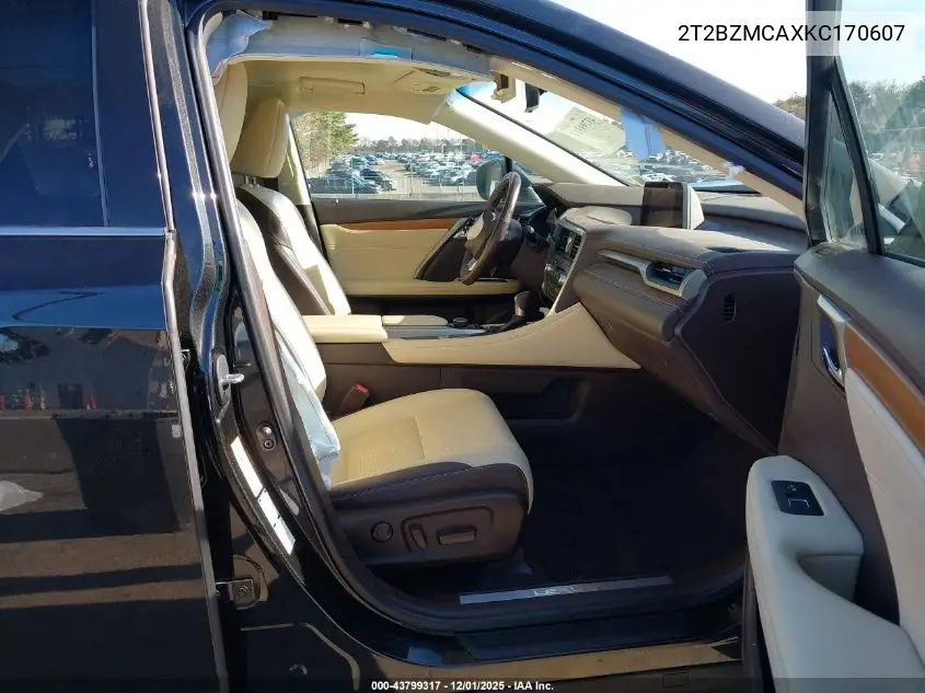 2T2BZMCAXKC170607 2019 Lexus Rx 350