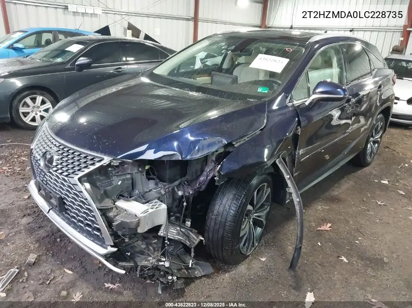 2T2HZMDA0LC228735 2020 Lexus Rx 350