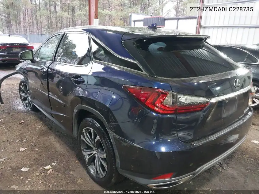2T2HZMDA0LC228735 2020 Lexus Rx 350