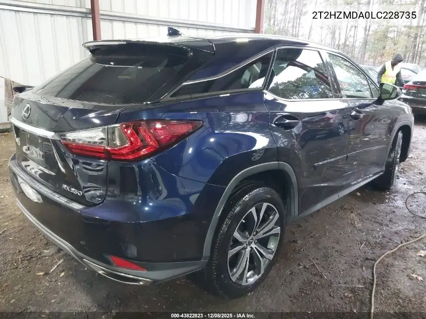 2T2HZMDA0LC228735 2020 Lexus Rx 350