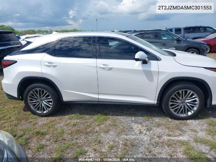 2T2JZMDA5MC301553 2021 Lexus Rx 350