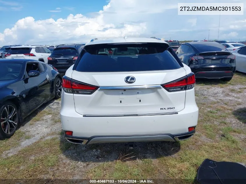 2T2JZMDA5MC301553 2021 Lexus Rx 350