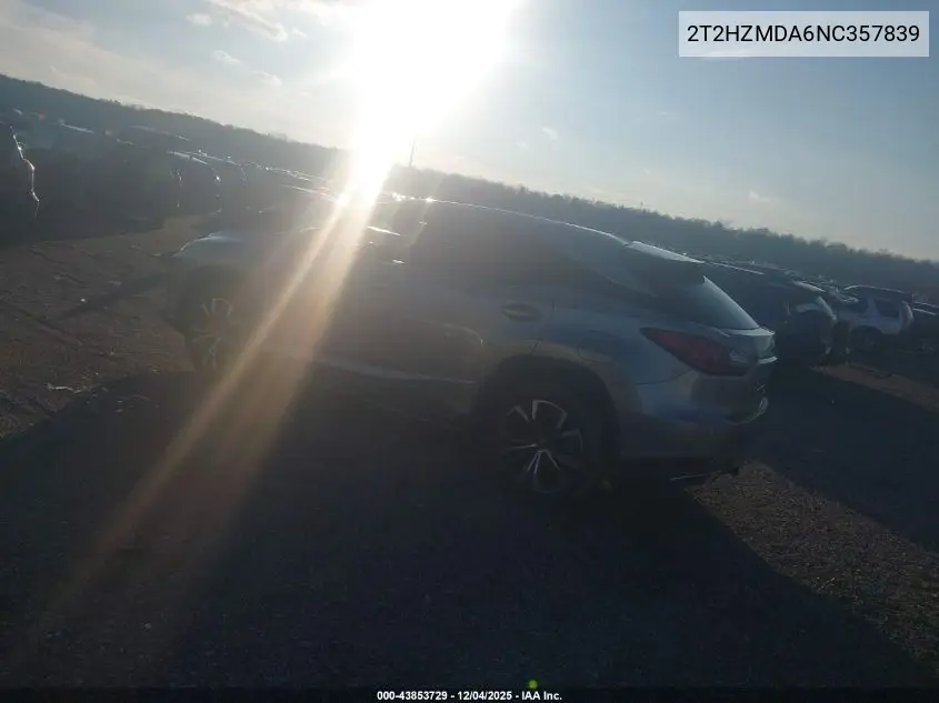 2T2HZMDA6NC357839 2022 Lexus Rx 350