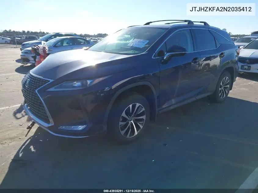 JTJHZKFA2N2035412 2022 Lexus Rx 350L