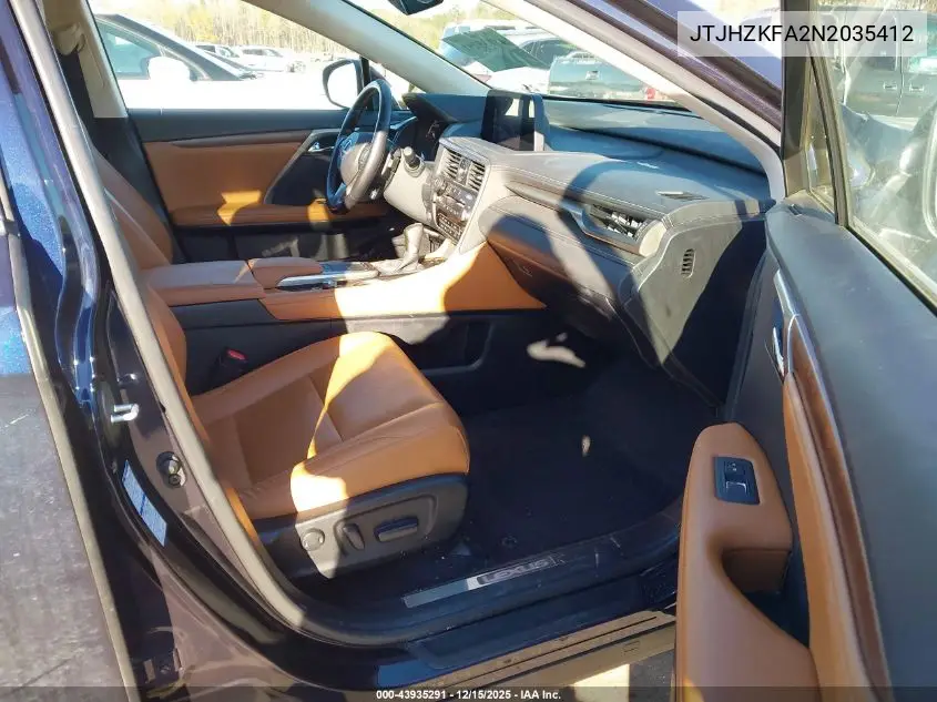 JTJHZKFA2N2035412 2022 Lexus Rx 350L