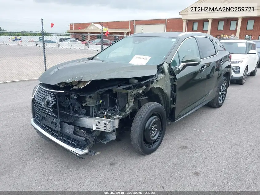 2T2HZMAA2NC259721 2022 Lexus Rx 350