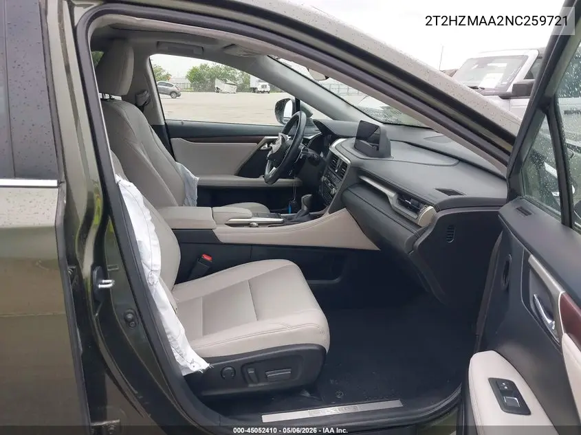 2T2HZMAA2NC259721 2022 Lexus Rx 350