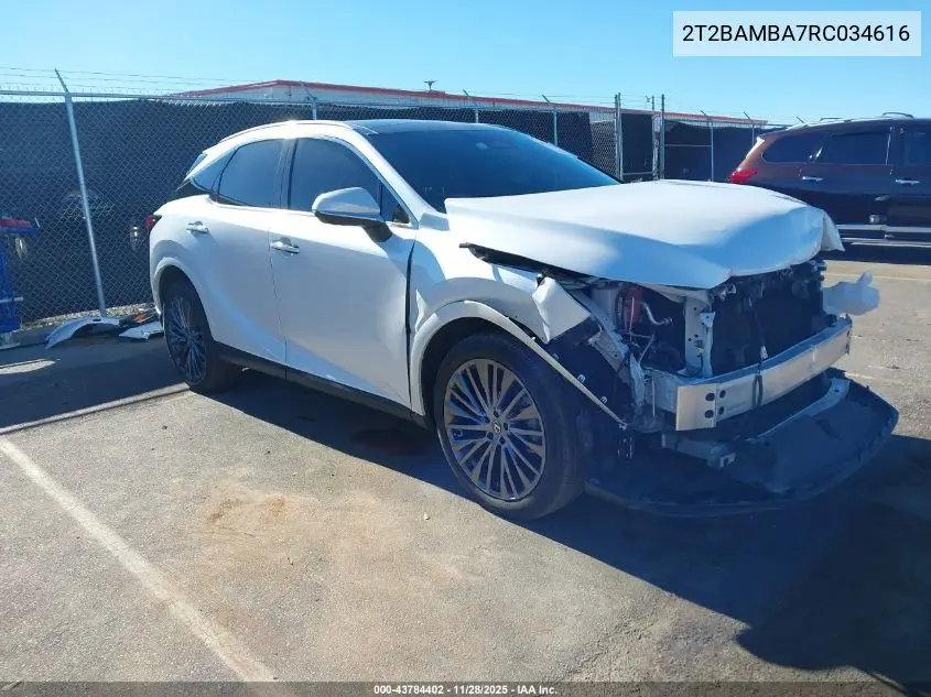 2T2BAMBA7RC034616 2024 Lexus Rx 350 Luxury