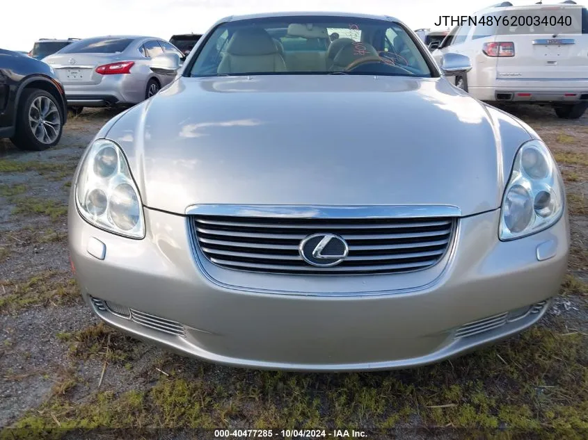 JTHFN48Y620034040 2002 Lexus Sc 430