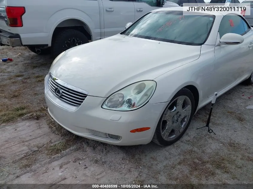 JTHFN48Y320011119 2002 Lexus Sc 430