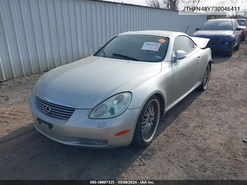 2003 Lexus Sc 430 VIN: JTHFN48Y730046411 Lot: 39667127