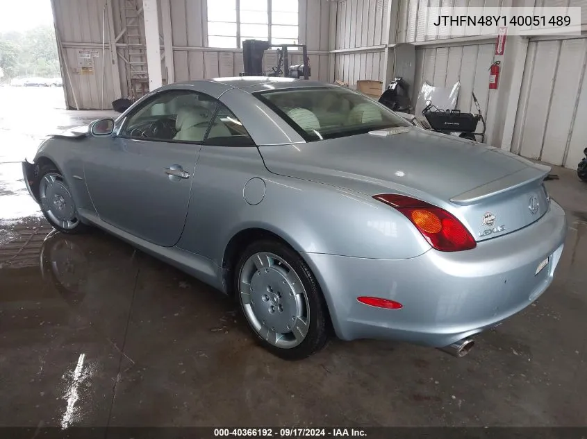 JTHFN48Y140051489 2004 Lexus Sc 430