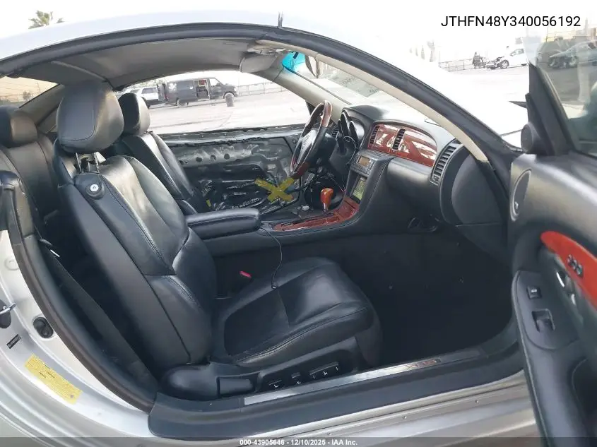 JTHFN48Y340056192 2004 Lexus Sc 430