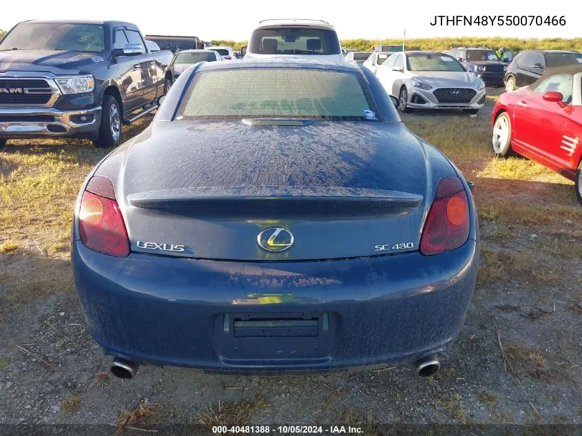 JTHFN48Y550070466 2005 Lexus Sc 430