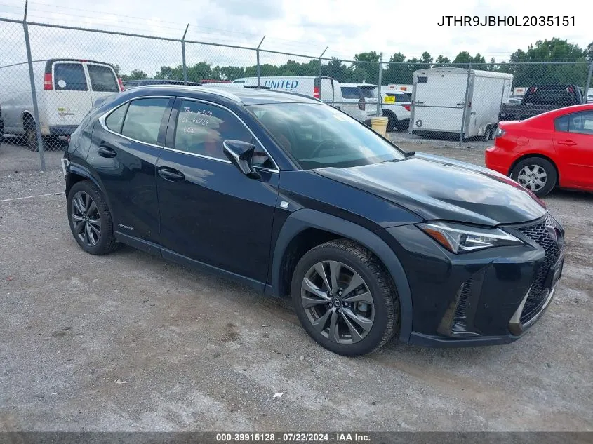 JTHR9JBH0L2035151 2020 Lexus Ux 250H F Sport