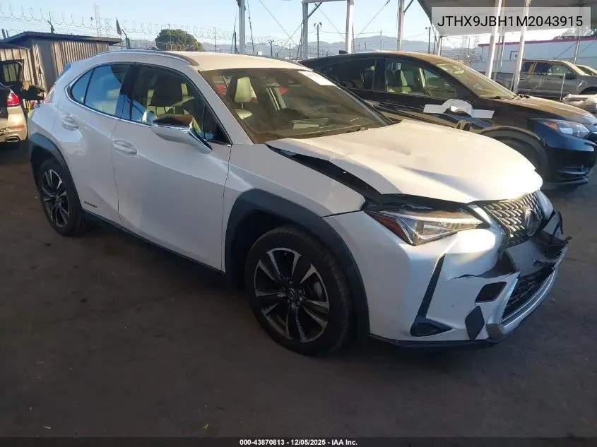 JTHX9JBH1M2043915 2021 Lexus Ux 250H