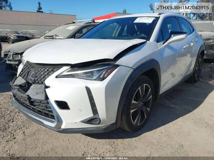 JTHX9JBH1M2043915 2021 Lexus Ux 250H