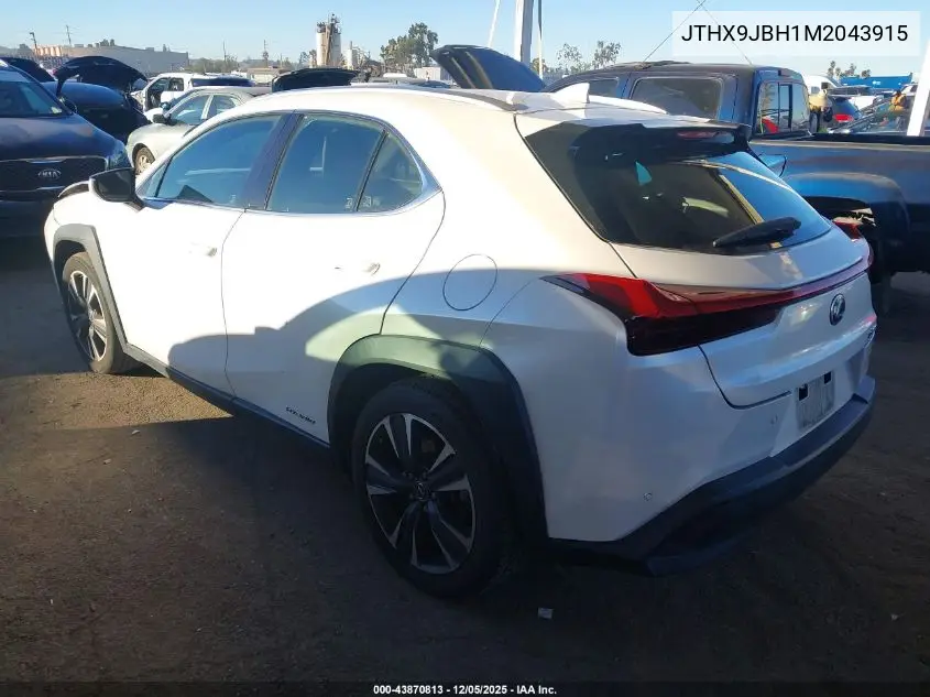 JTHX9JBH1M2043915 2021 Lexus Ux 250H
