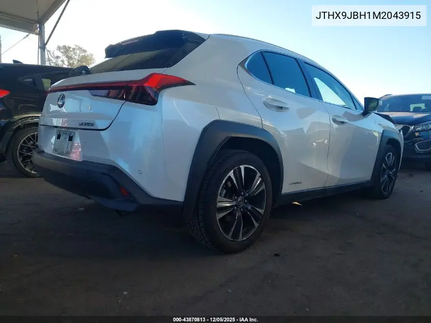 JTHX9JBH1M2043915 2021 Lexus Ux 250H