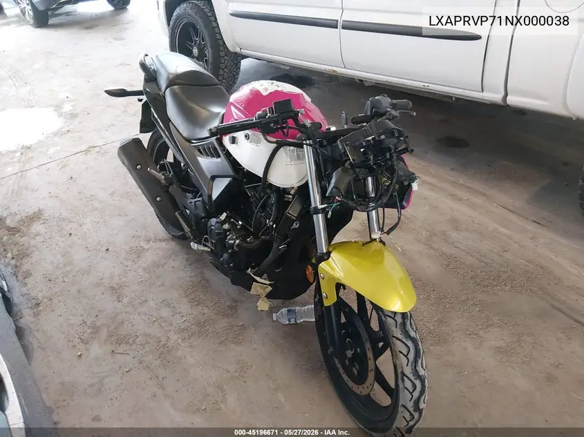 2022 Lifan C25 VIN: LXAPRVP71NX000038 Lot: 45196671
