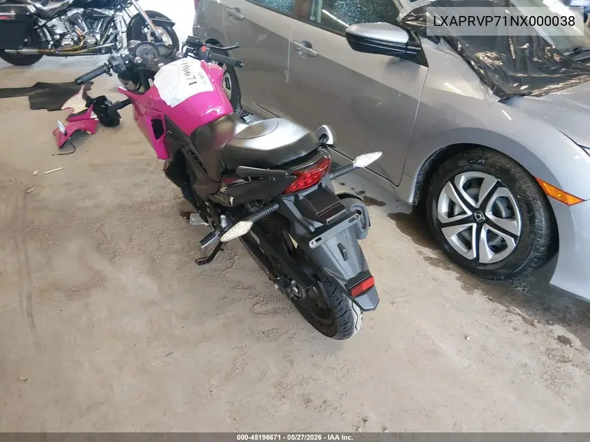 2022 Lifan C25 VIN: LXAPRVP71NX000038 Lot: 45196671