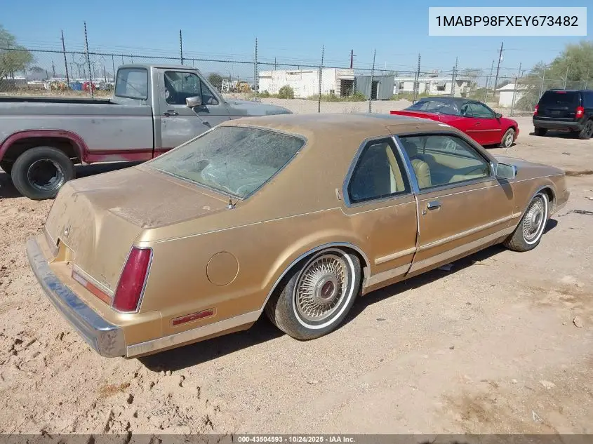 1MABP98FXEY673482 1984 Lincoln Continental Mark Vii