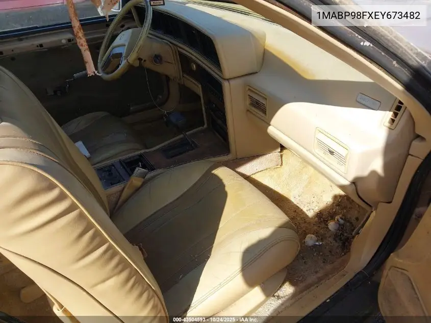 1MABP98FXEY673482 1984 Lincoln Continental Mark Vii