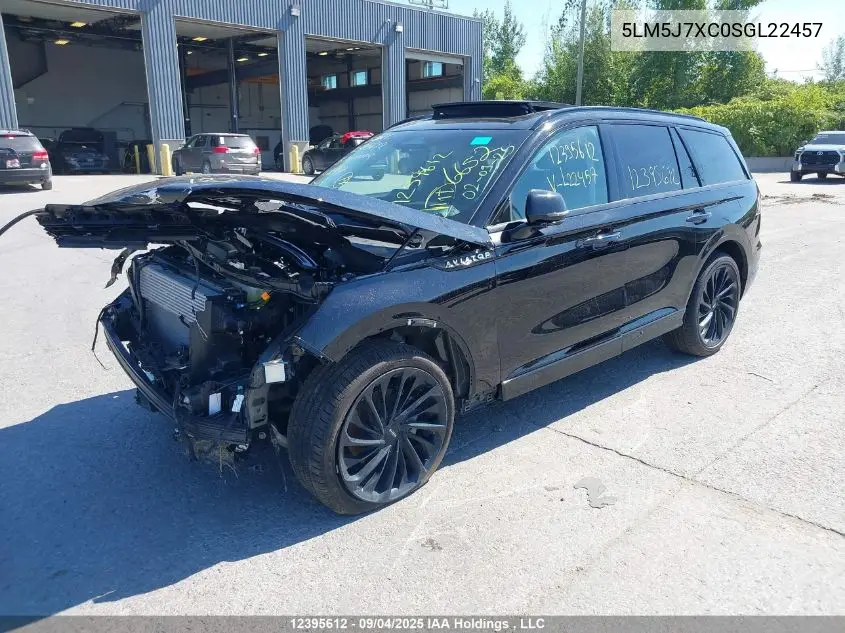 5LM5J7XC0SGL22457 2025 Lincoln Aviator