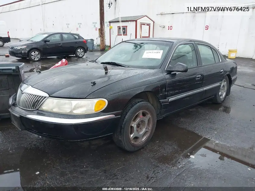 1LNFM97V9WY676425 1998 Lincoln Continental