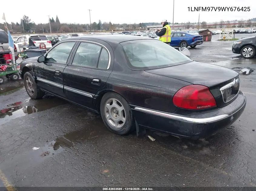 1LNFM97V9WY676425 1998 Lincoln Continental