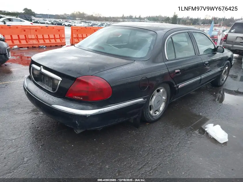 1LNFM97V9WY676425 1998 Lincoln Continental