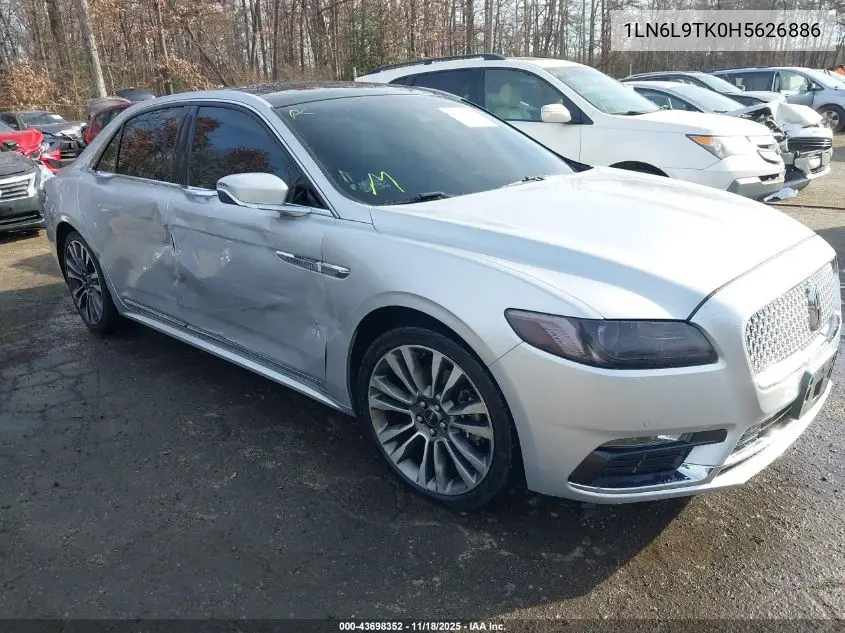 1LN6L9TK0H5626886 2017 Lincoln Continental Select
