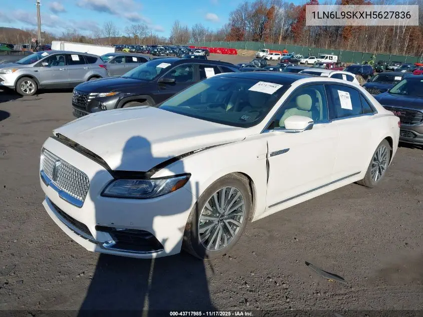 1LN6L9SKXH5627836 2017 Lincoln Continental Select