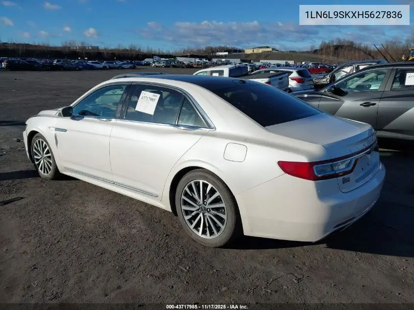 1LN6L9SKXH5627836 2017 Lincoln Continental Select