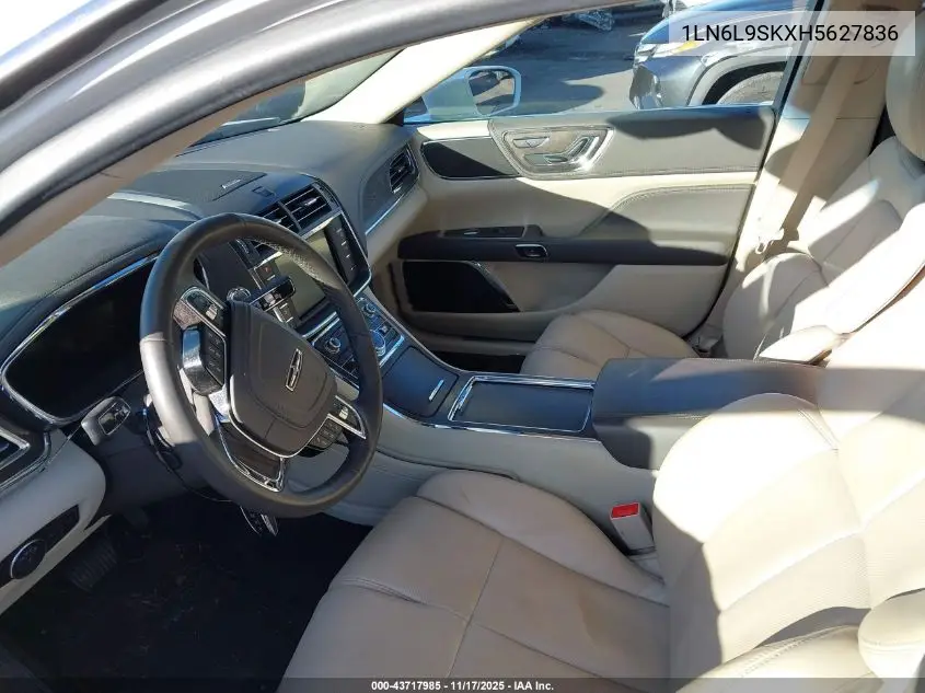 1LN6L9SKXH5627836 2017 Lincoln Continental Select