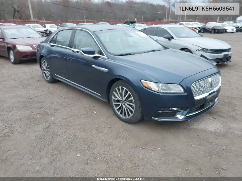 1LN6L9TK5H5603541 2017 Lincoln Continental Select