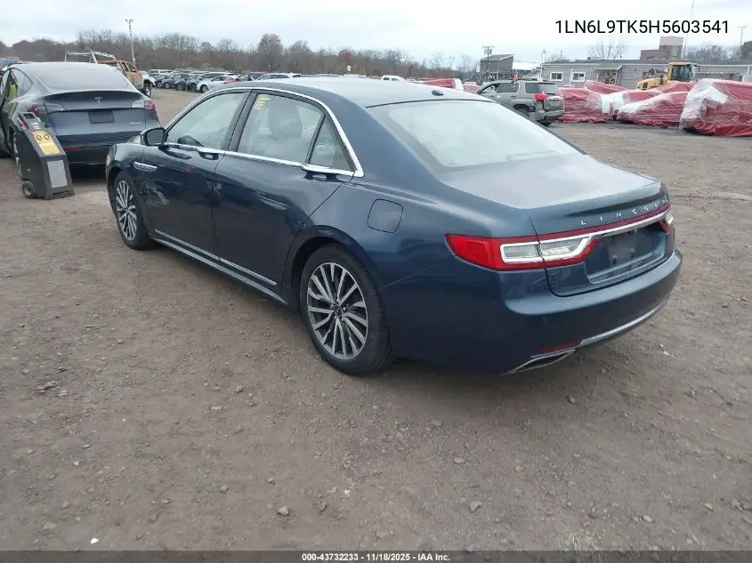 1LN6L9TK5H5603541 2017 Lincoln Continental Select