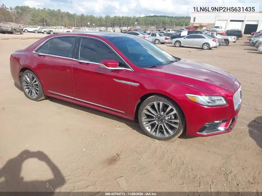 1LN6L9NP2H5631435 2017 Lincoln Continental Reserve