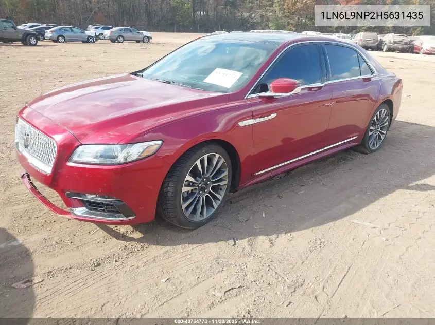 1LN6L9NP2H5631435 2017 Lincoln Continental Reserve