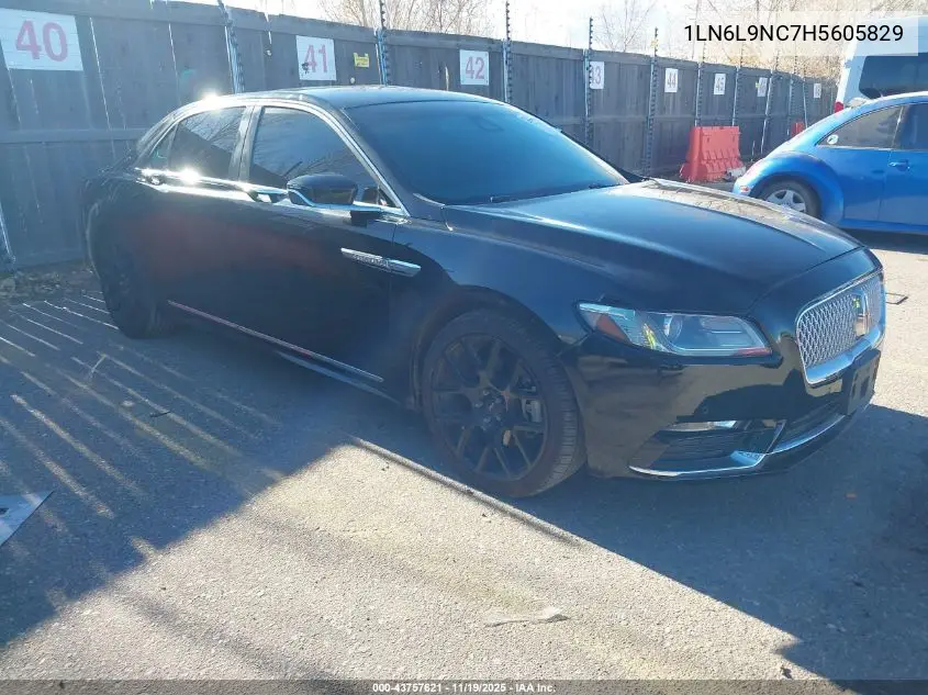 1LN6L9NC7H5605829 2017 Lincoln Continental Reserve