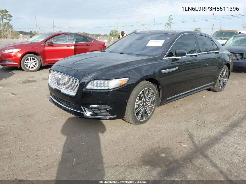 2017 Lincoln Continental Reserve VIN: 1LN6L9RP3H5611396 Lot: 44337866