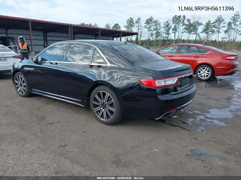 2017 Lincoln Continental Reserve VIN: 1LN6L9RP3H5611396 Lot: 44337866