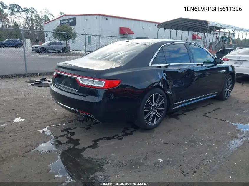 2017 Lincoln Continental Reserve VIN: 1LN6L9RP3H5611396 Lot: 44337866