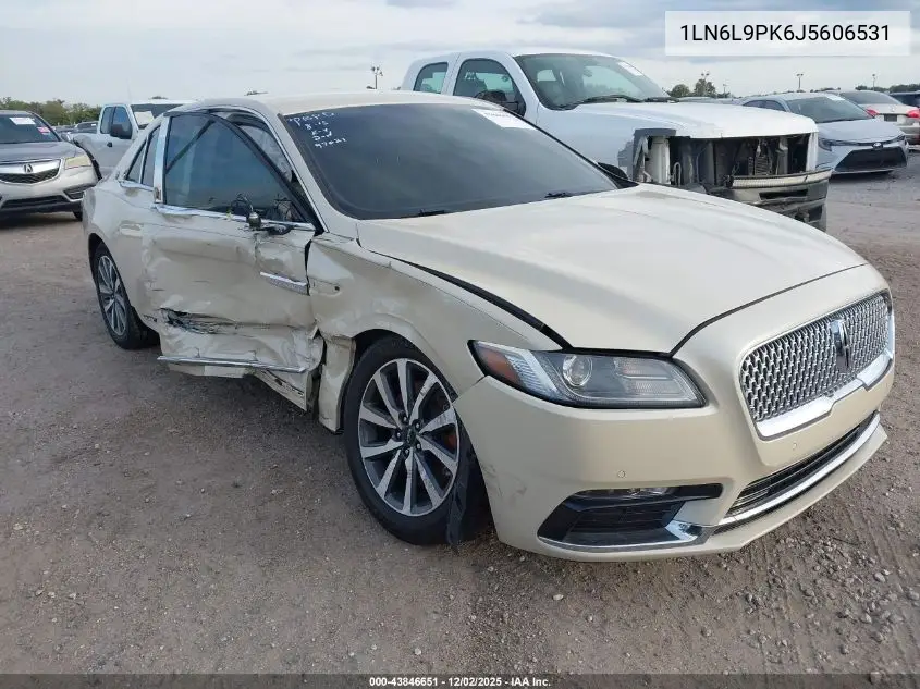 1LN6L9PK6J5606531 2018 Lincoln Continental Premiere