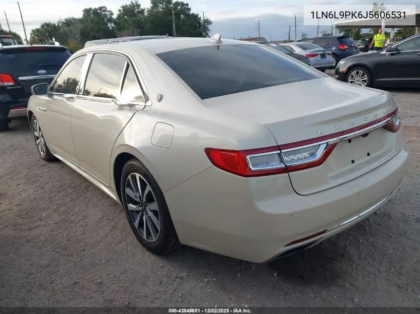 1LN6L9PK6J5606531 2018 Lincoln Continental Premiere