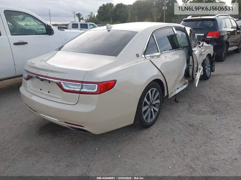 1LN6L9PK6J5606531 2018 Lincoln Continental Premiere