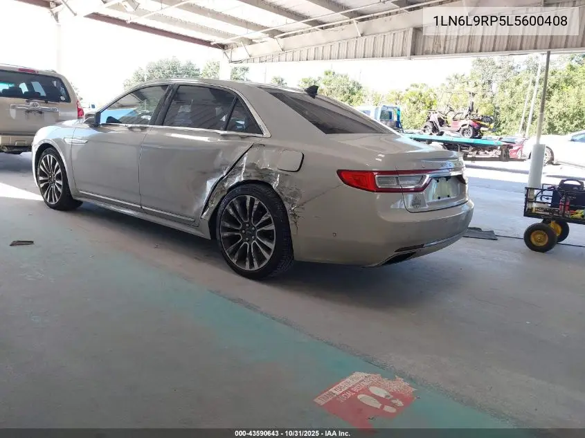1LN6L9RP5L5600408 2020 Lincoln Continental Reserve
