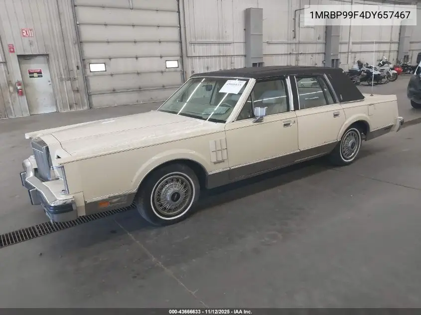 1MRBP99F4DY657467 1983 Lincoln Mark Vi