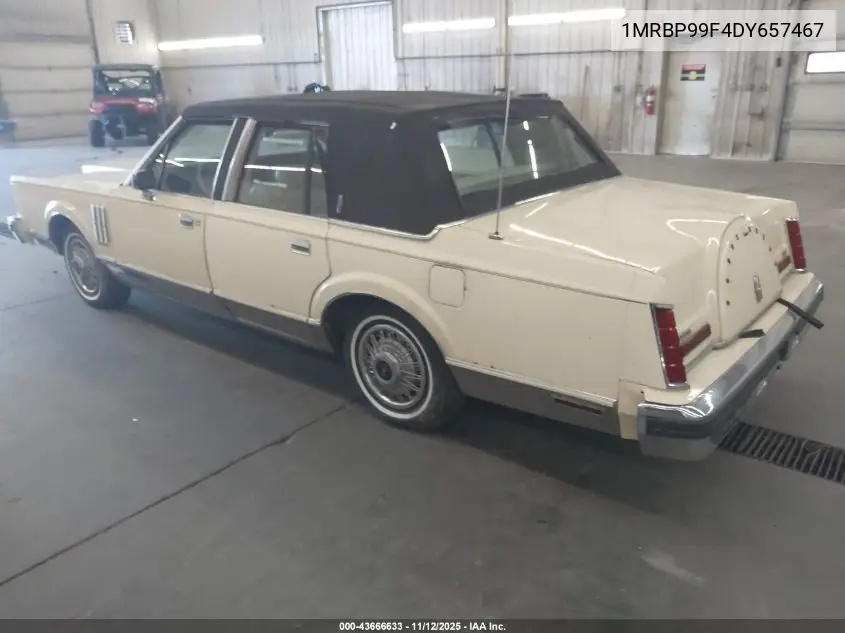 1MRBP99F4DY657467 1983 Lincoln Mark Vi