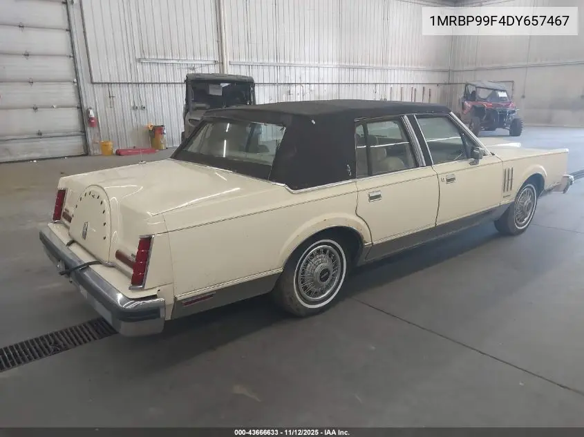 1MRBP99F4DY657467 1983 Lincoln Mark Vi